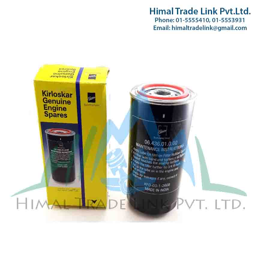kiloskar oil filter, 06.436.01, kirloskar lube oil filter, kirloskar filter, oil filter for kirloskar, kirloskar oil filter in nepal